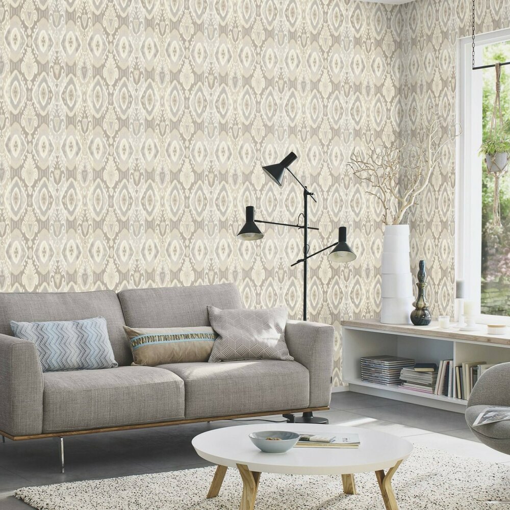 Rasch Behang 560558 ibiza   vintage linnen stijl  vinyl op vlies