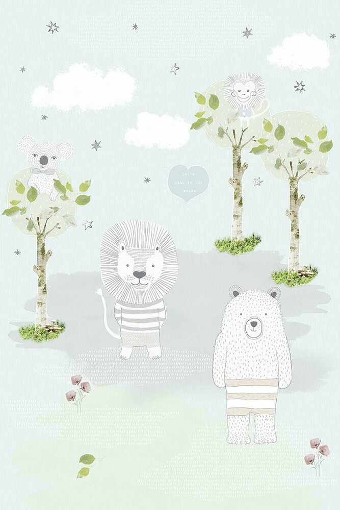 Behangexpresse Kay & Liv Bears And Lion Fotobehang INK7007