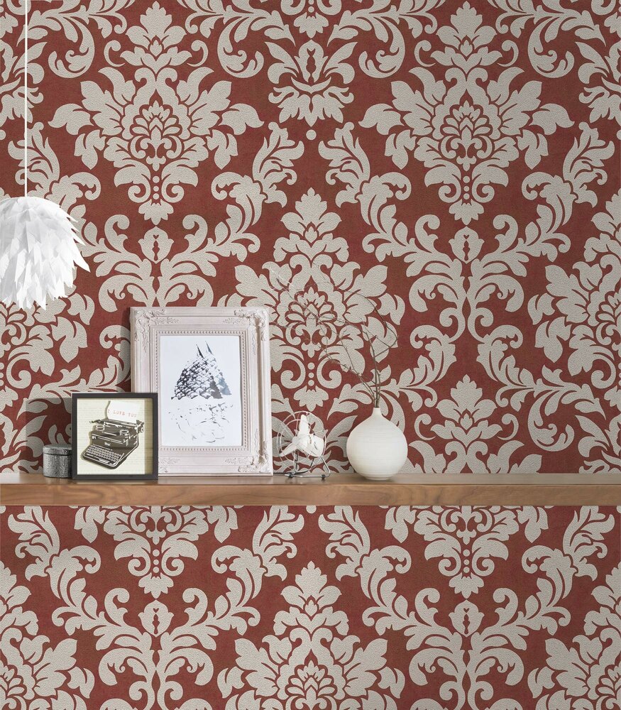 The Grand Duchess Vladimir grande salon relief vinyl met glitters op VLIES1