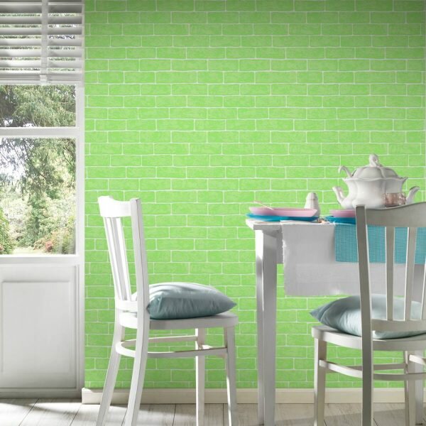 happy green stone  relief vinyl op vlies