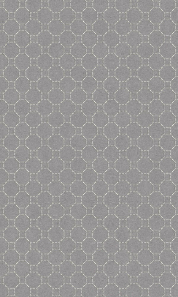 Art Deco grijs geometrische relief vinyl op vlies