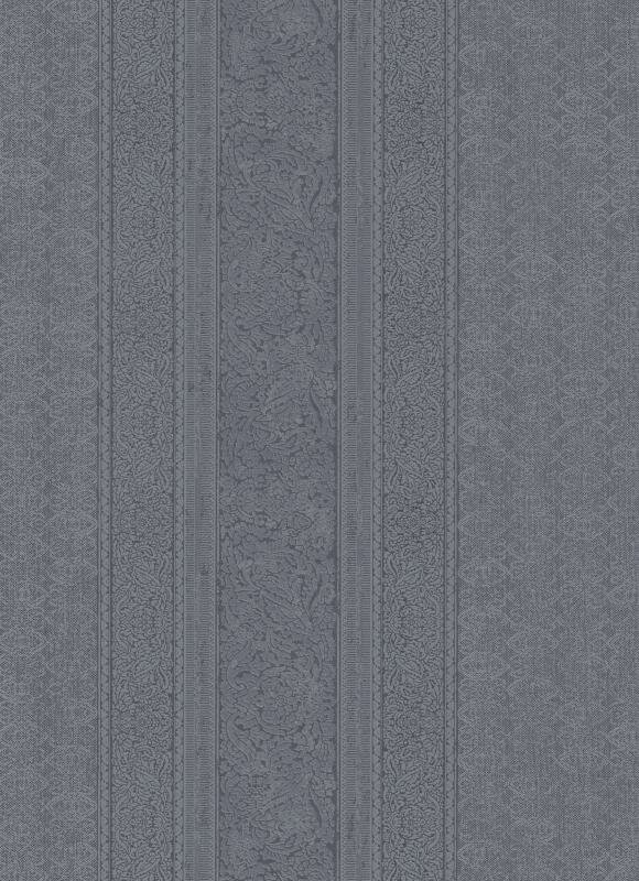 grijs linnen bohemian stripesvinyl op vlies