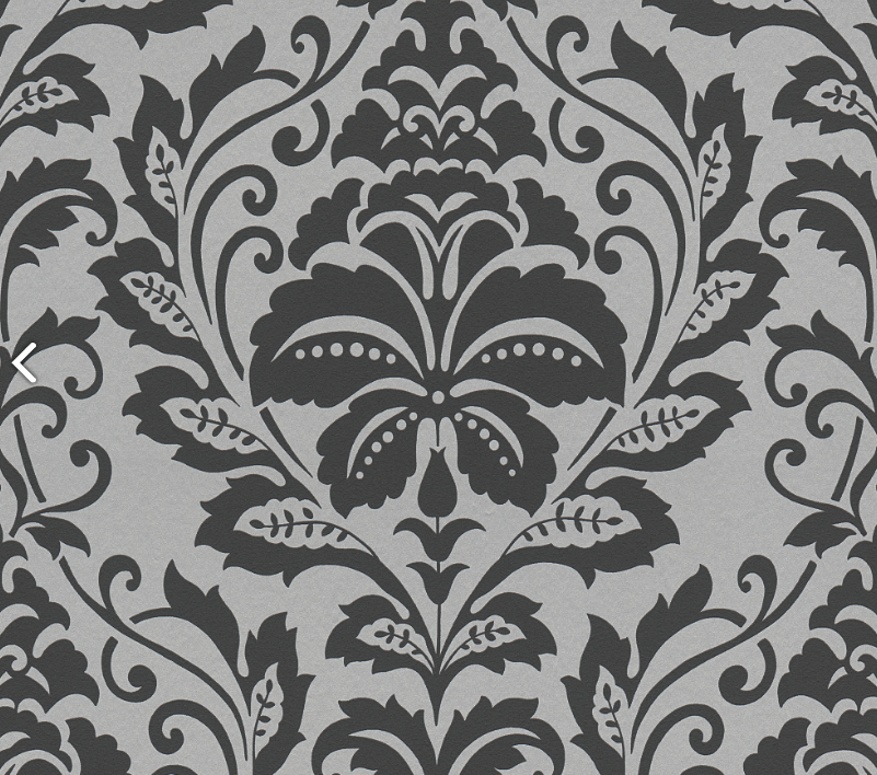 dubai hotel chic zwart zilver vinyl op vlies