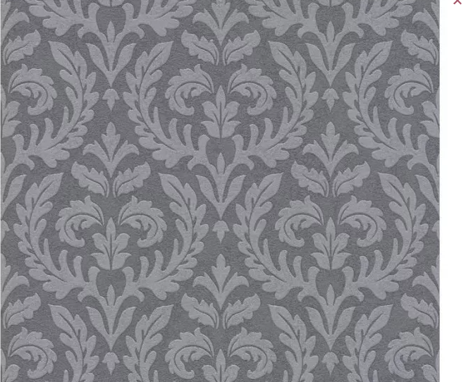 grijs relief barok vinyl op vlies