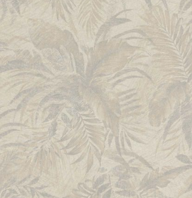 Wallpaper Leaves beige Glitter Rasch Textil 229164