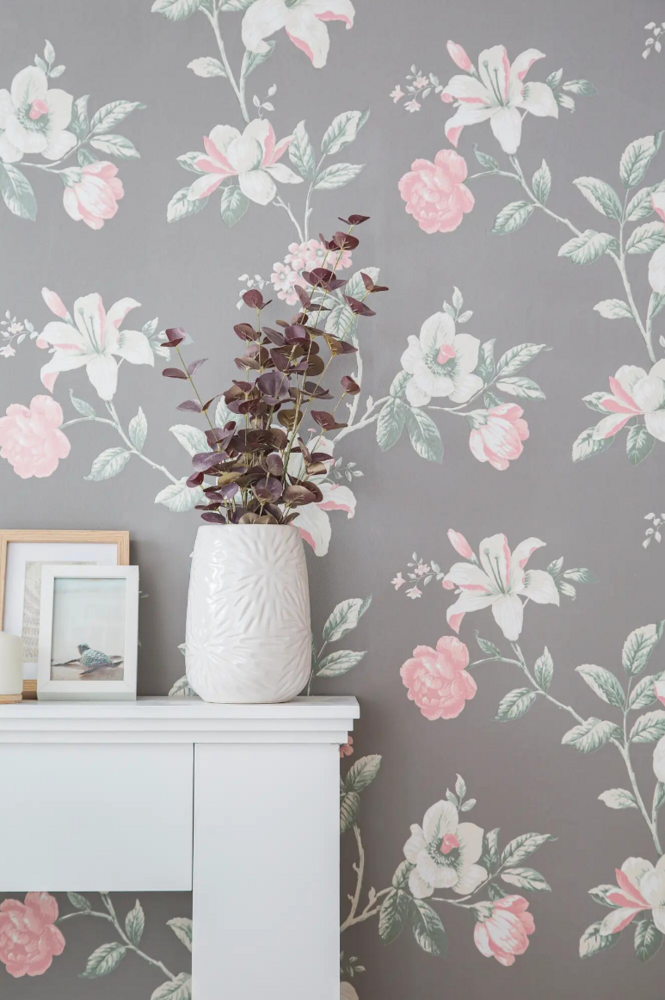  princess margaret rose flowers romance vinyl op vlies