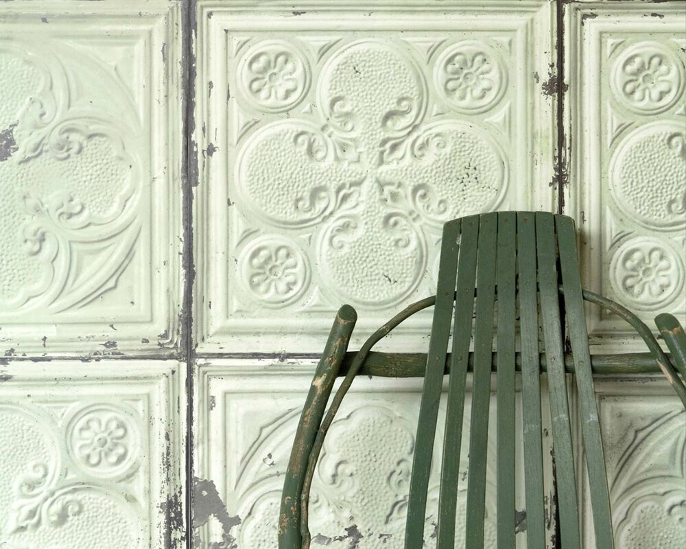 brooklyn metro newyork tin tiles by piet hein eek  pastel green