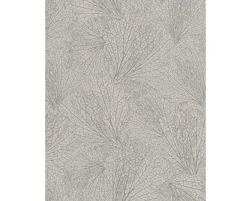 taupe zilver botanique vinyl op vlies