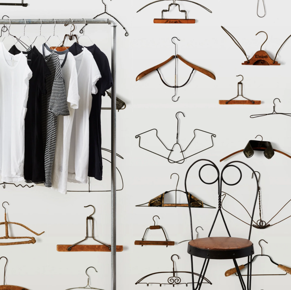 influencer wardrobe Hangers Wallpaper by Daniel Rozensztroch
