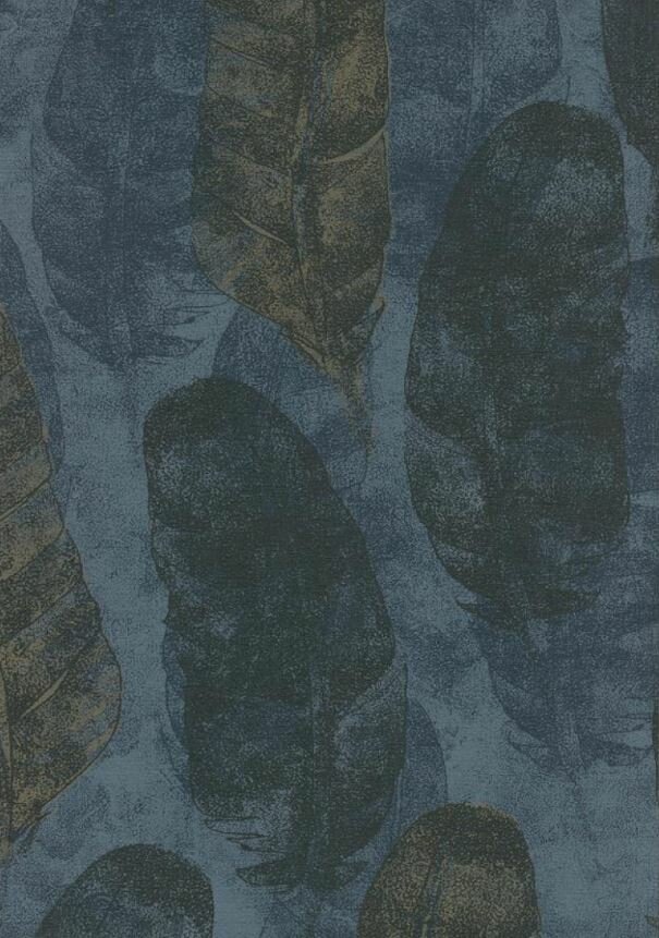 top chic blue leaves