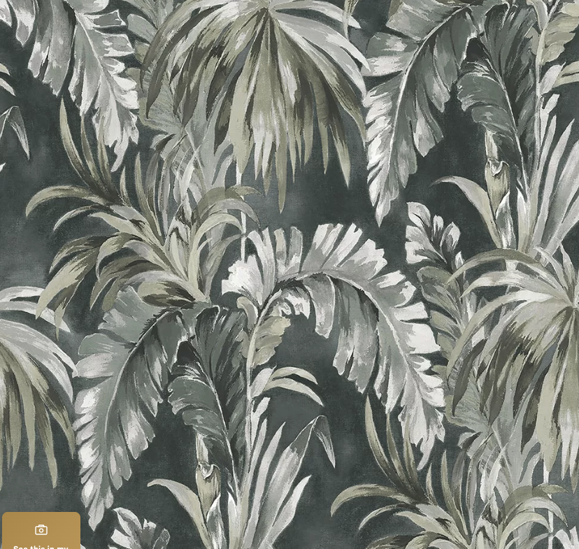 Luxury vlies behang dark olive   hotechique bladeren   pvc vrij  eco deco Essentials