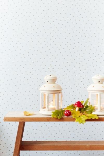 Les petite  &eacute;toiles  de la reine  bleu Eijffinger Bisou de MME Pitou sterretjes1