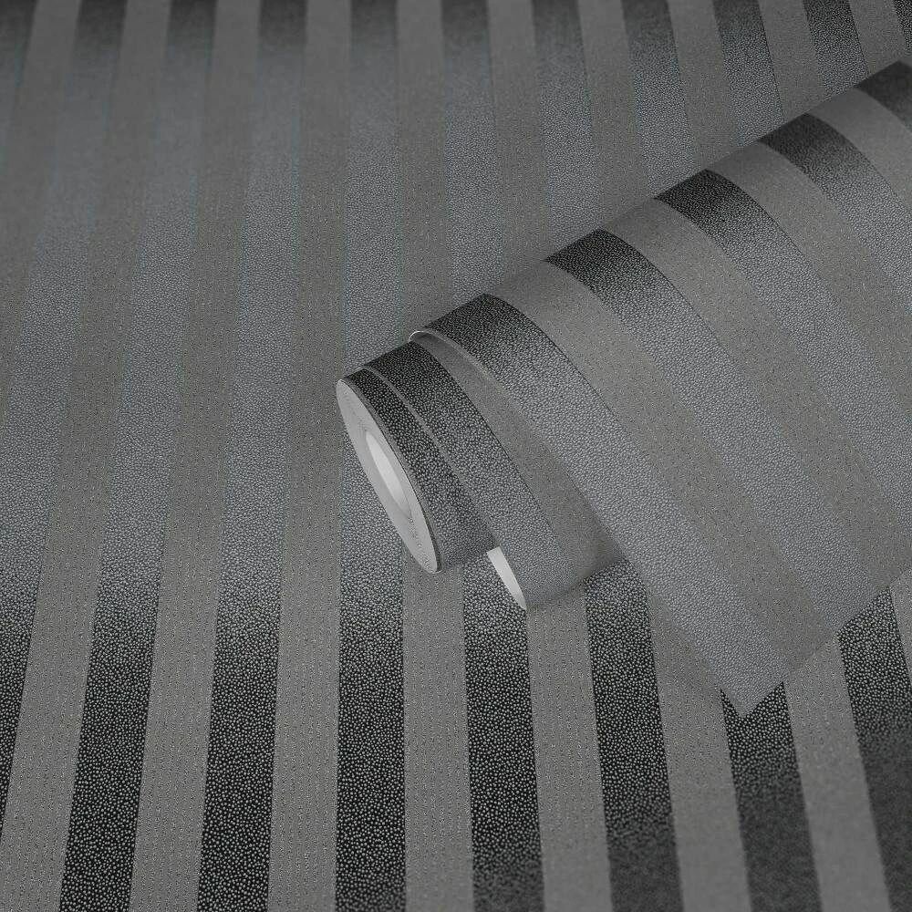 Duchess of Windsor art deco glittering horizontal and vertical stripes vinyl op papier