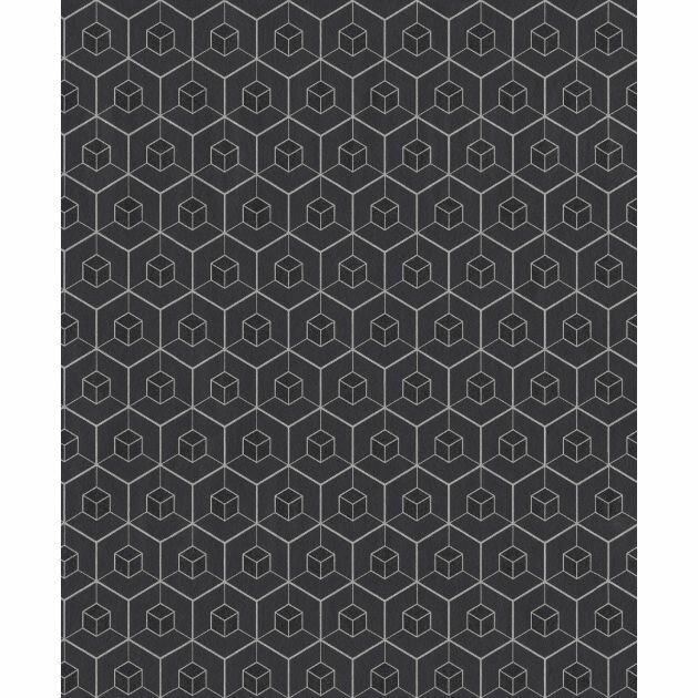   zwart zilver soft diamond dust escher effect grafisch by edward van vliet