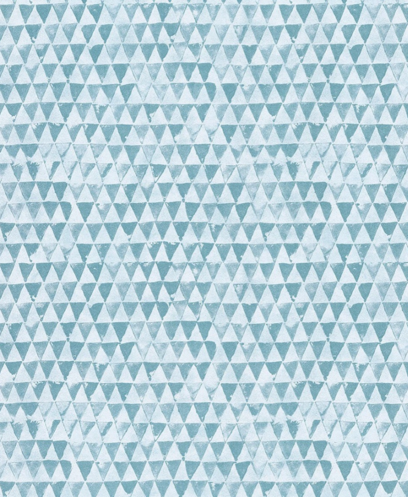 eijffinger  happy bleu petrol driehoekjes vlies