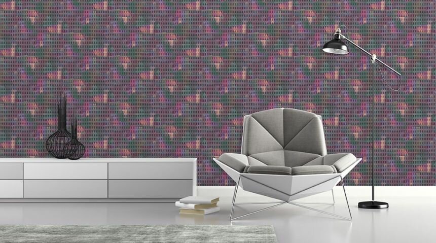  multicolour pop art graphic vinyl op vlies ecodeco