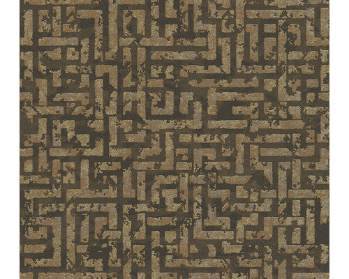 A.S. CR&Eacute;ATION Vliesbehang 38695-5 My Home. My Spa. geometrisch goud glitter-effect