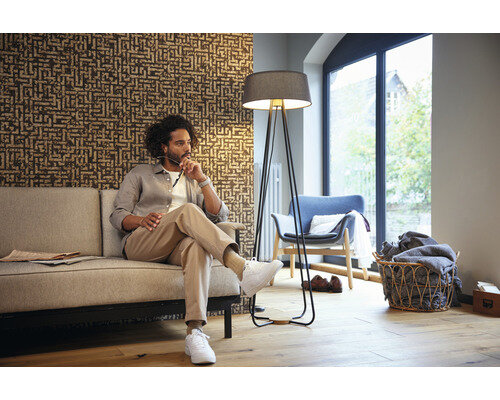 A.S. CR&Eacute;ATION Vliesbehang 38695-5 My Home. My Spa. geometrisch goud glitter-effect