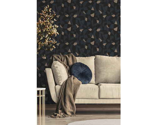 A.S. CR&Eacute;ATION Vliesbehang 39093-5 Antigua grafisch zwart