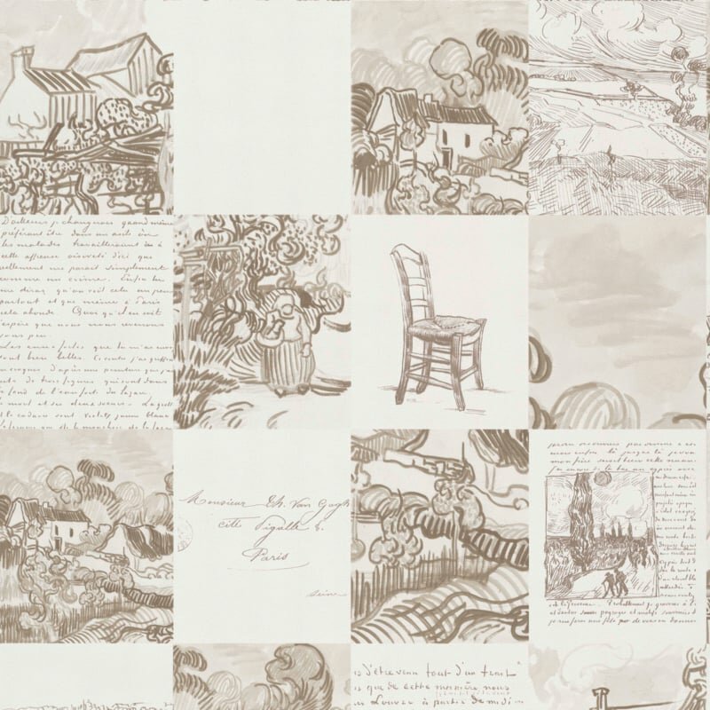BN Wallcoverings Van Gogh 3  220030 couleurs locale TILES  vincent