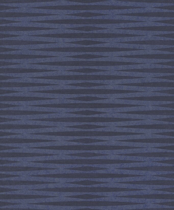 grafisch modern blauw metalic look vinyl op vlies