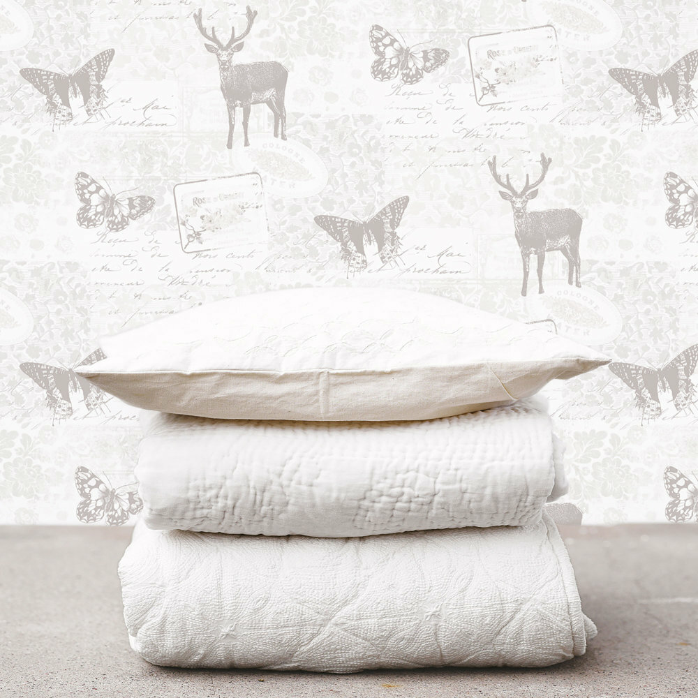 Stag Motif Nordic Elements  vlies1