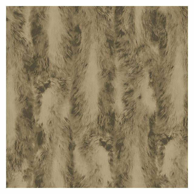 bruin taupe teddy skin vlies behang