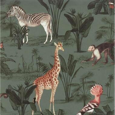 the queens zoo  green  vlies 2e foto vb patroon andere kleur