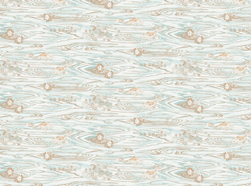 koi pond de la imperatrice japonnais  by nina hancock exclusive wallpapers  