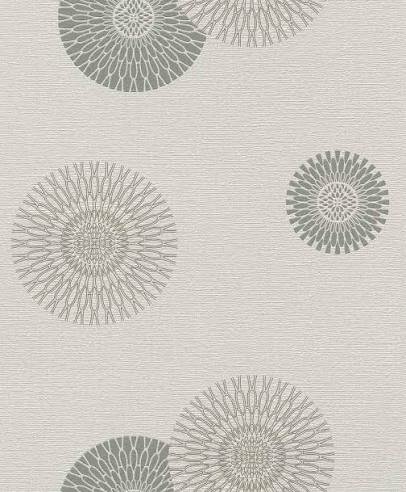 floral ornaments grijs  bruin  vlies