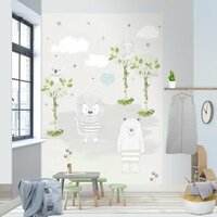 Behangexpresse K&amp;L P&amp;R Bears And Lions Fotobehang INK7011