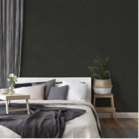 zwart antraciet leaves hotel chic  vinyl op vlies