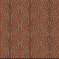 ART DECO MANSION koper met diamond dust  vinyl op vlies