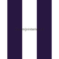 13cm brede streep paars wit  vlies1