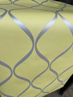 grafisch zilver florida geel   vlies behang