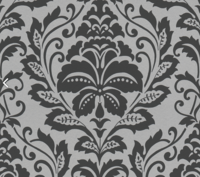 dubai hotel chic zwart zilver vinyl op vlies