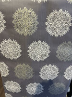 mandella bruin /goud taupe vinyl op vlies