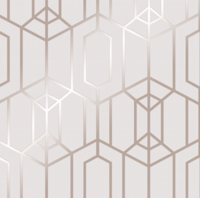 grafisch rose gold  /soft pink licht gestructureerd    vlies