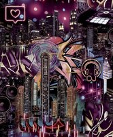 big city graffiti  vlies 