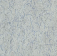 linnenweefsel beige grijs met  lichtblauw oeverriet vinyl op vlies