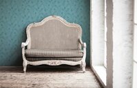 pauwenveertjes blauw turcqiose met goud glitter vlies