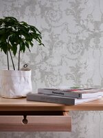 HOTEL CHIQUE  off white faded baroque  vinyl op vlies