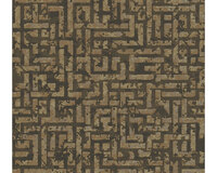 A.S. CR&Eacute;ATION Vliesbehang 38695-5 My Home. My Spa. geometrisch goud glitter-effect