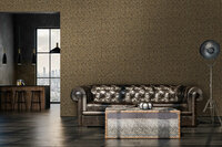 A.S. CR&Eacute;ATION Vliesbehang 38695-5 My Home. My Spa. geometrisch goud glitter-effect
