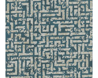 A.S. CR&Eacute;ATION Vliesbehang 38695-42 My Home. My Spa labyrinth  geometrisch goud glitter-effect