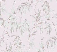 soft pink botanical vlies