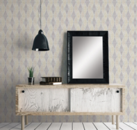 gold zilver diamond leaves vlies