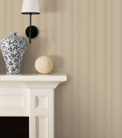 beige creme Retro Stripe  zacht glans effect lineage vlies 