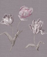 paars purple grijs big  tulips  vlies