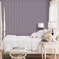 lilac vintage damast  metallic oriental barok vlies1